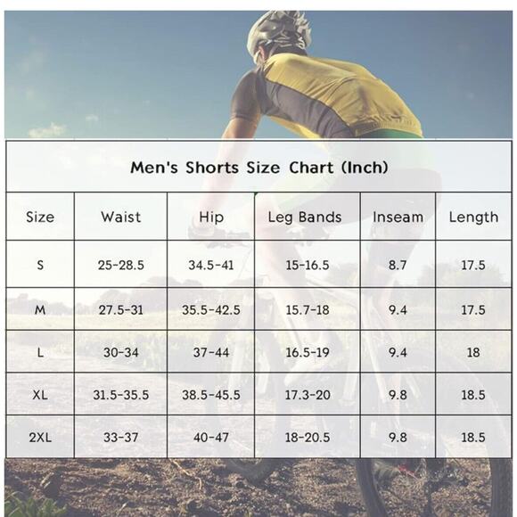 Mens Bike Shorts Cycling Pants, 3D Padded Bicycle MTB Blue XXXL New - Picture 6 of 10